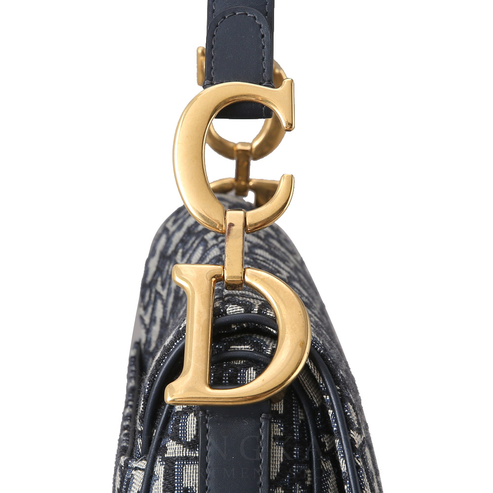 CHRISTIAN DIOR(USED)크리스찬디올 오블리크 새들 미디움 백
